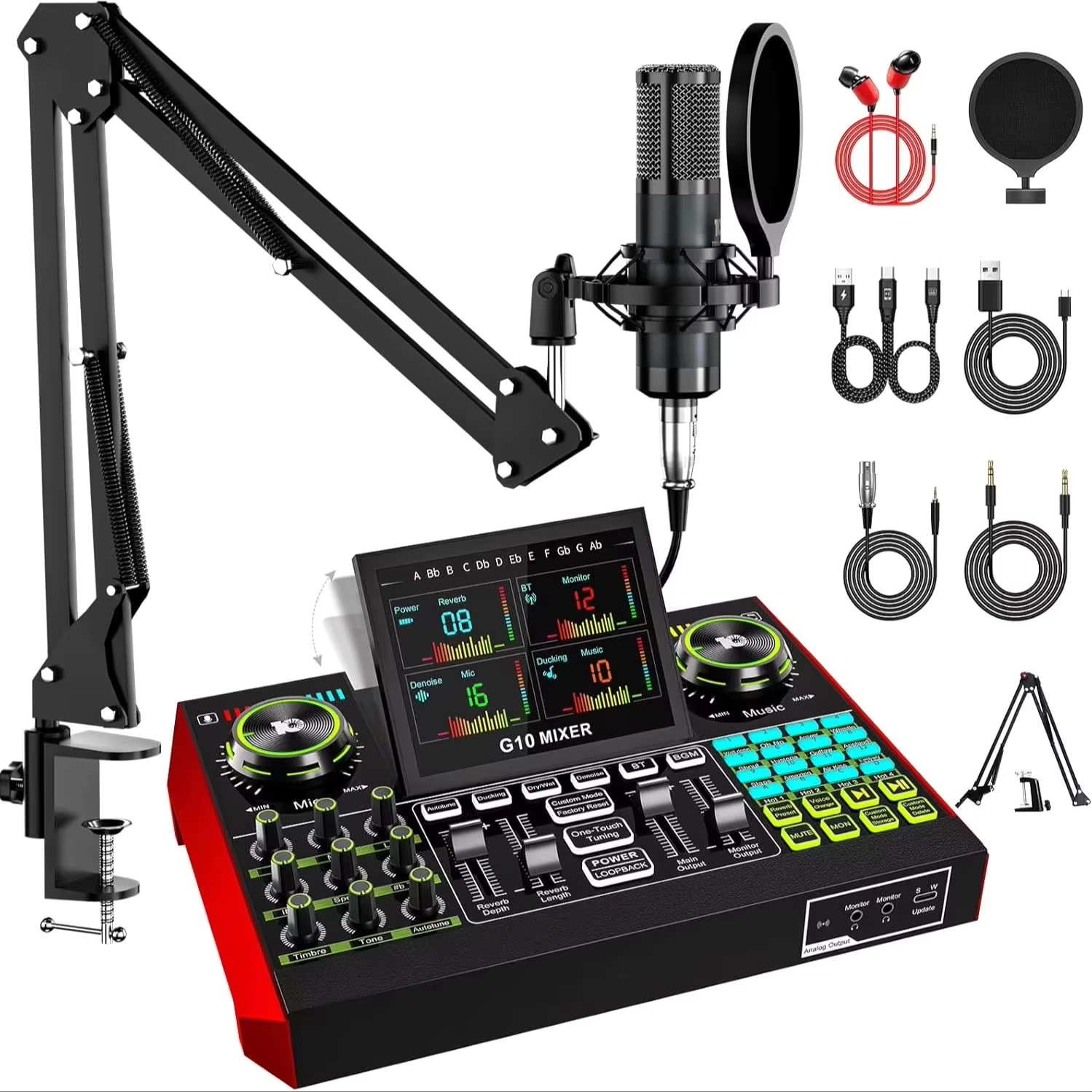 Pc Gaming Video - Tenlamp G10 Live Streaming Audio Interface