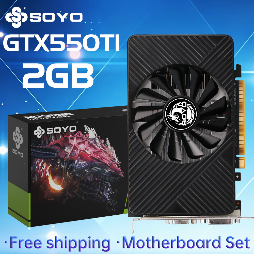 Pc Gaming Graphics Card - SOYO GTX 550TI Graphics Card GDDR5