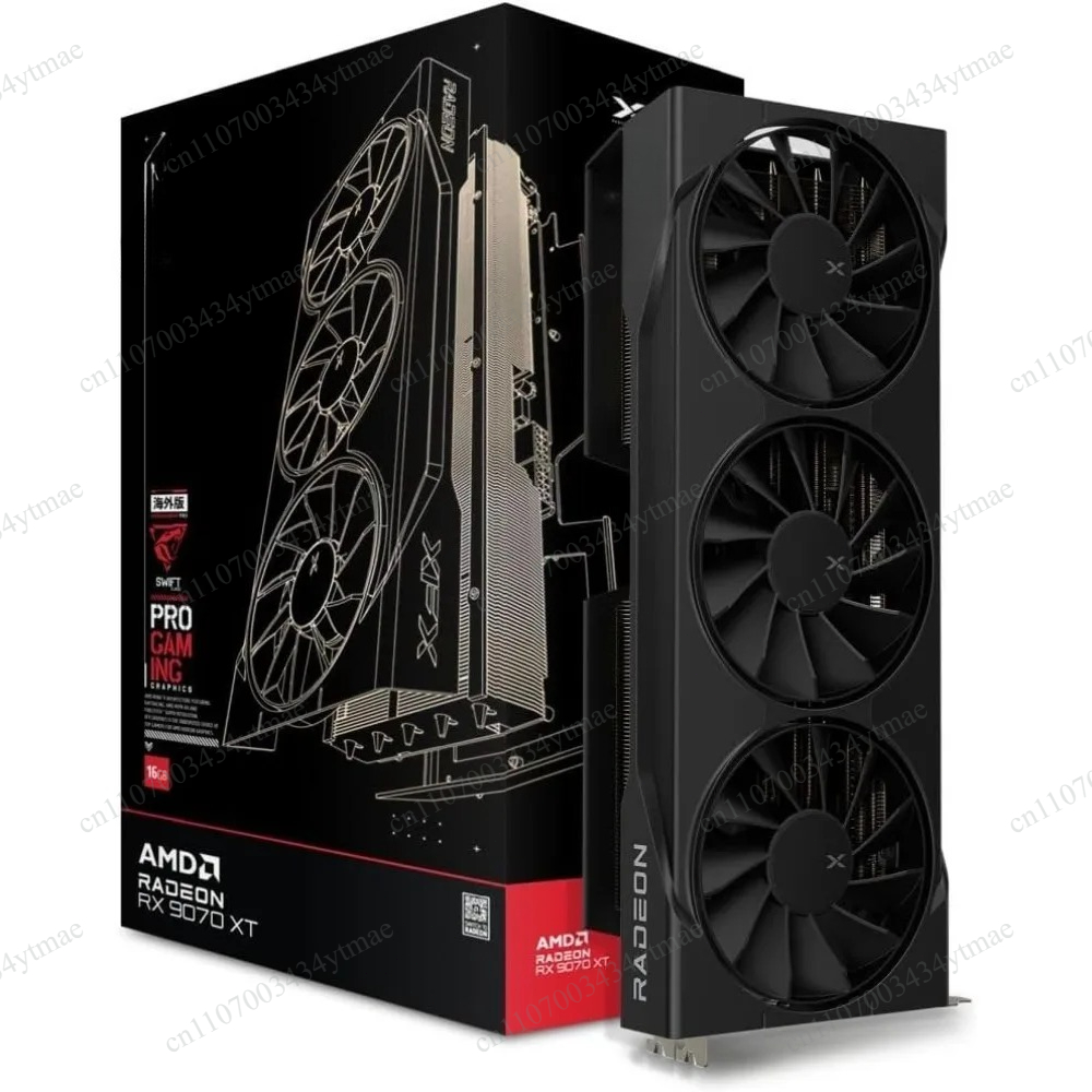 Pc Gaming Graphics Card - RX 9070 XT Triple‑Fan Gaming Graphics