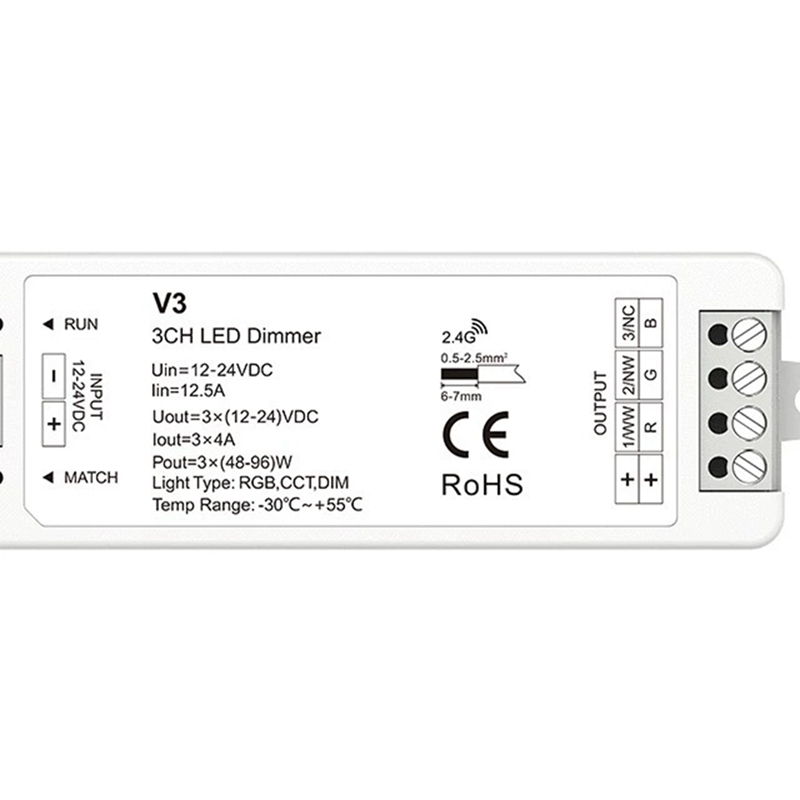 LED Controller 3-Channel V3 2. - Rgb Light Strip recension och pris