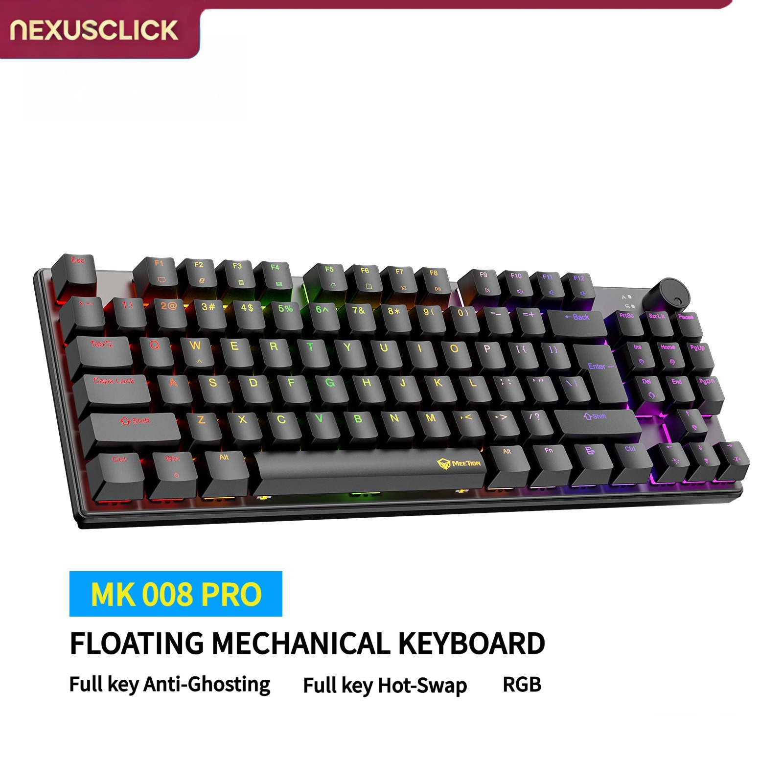 NexusClick 88 Key Hot Swappabl - Anti-Ghosting Keyboard recension och pris