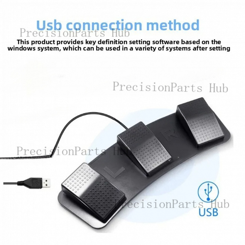 USB 3-Pedal Foot Switch Progra - Usb Foot Pedal Gaming recension och pris