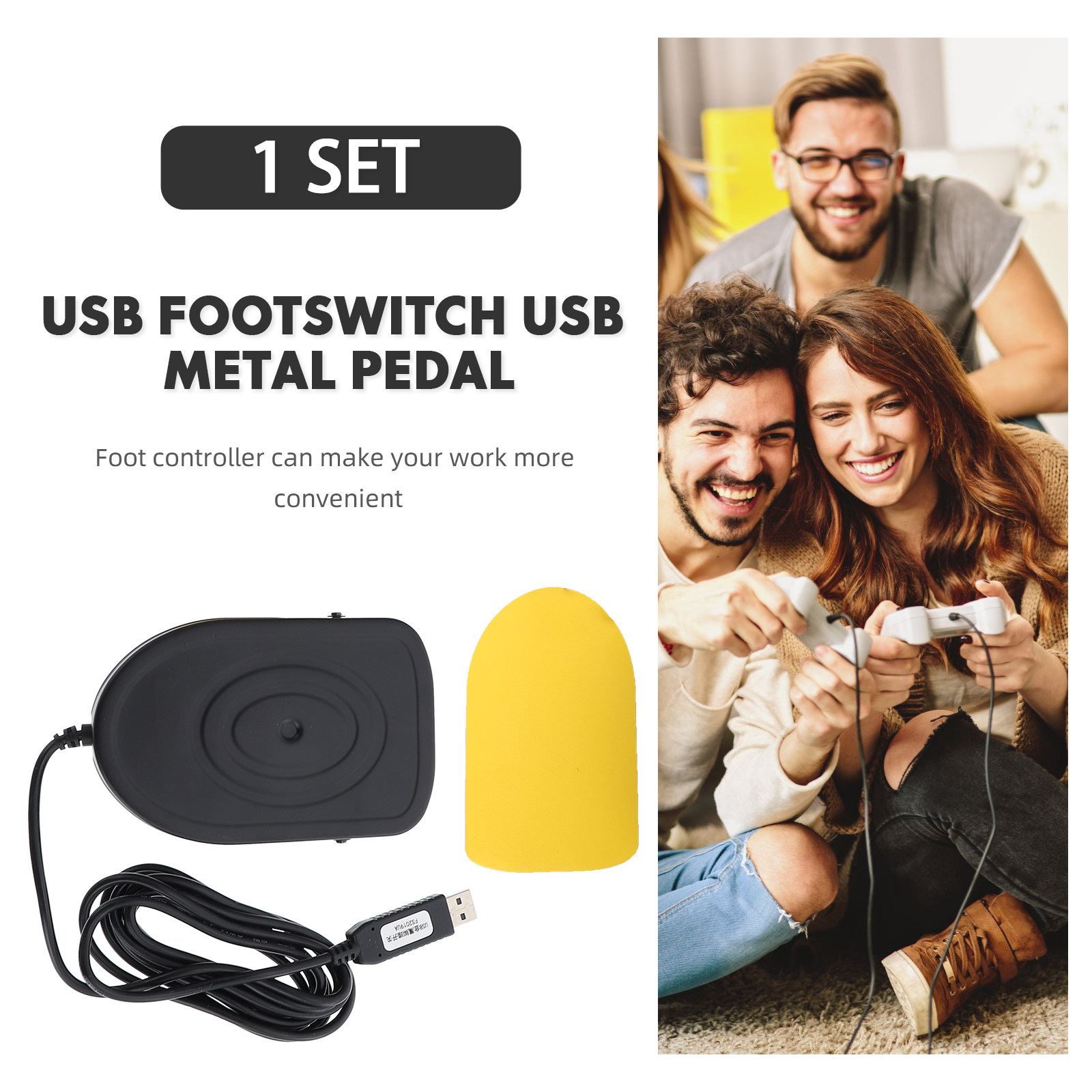 USB Foot Pedal Metal Mechanica - Usb Foot Pedal Gaming recension och pris