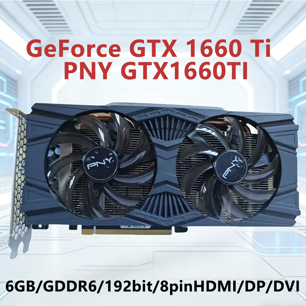 PNY GeForce GTX 1660 Ti 6GB GD - Pc Gaming Graphics Card recension och pris