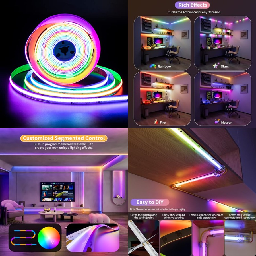 RGB Smart IC COB LED Strip Lig - Rgb Light Strip recension och pris