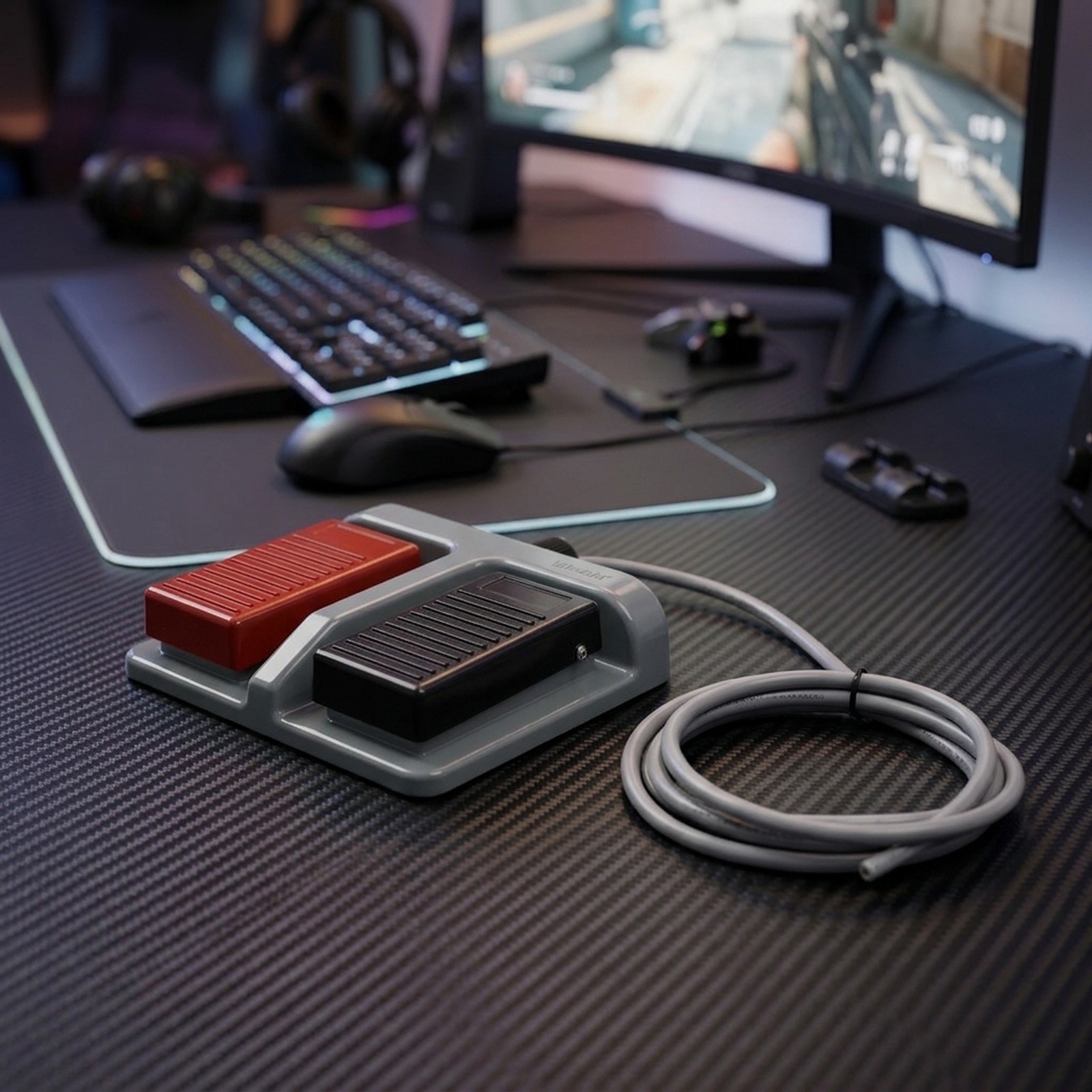 Red Black Dual Foot Switch Mom - Usb Foot Pedal Gaming recension och pris