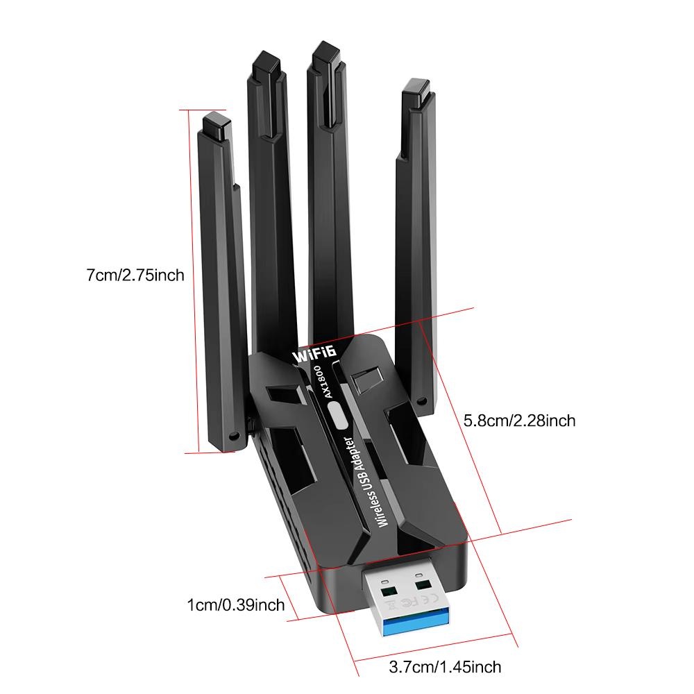 WiFi 6 USB 3 0 Adapter 1800 Mb - Pc Gaming Graphics Card recension och pris